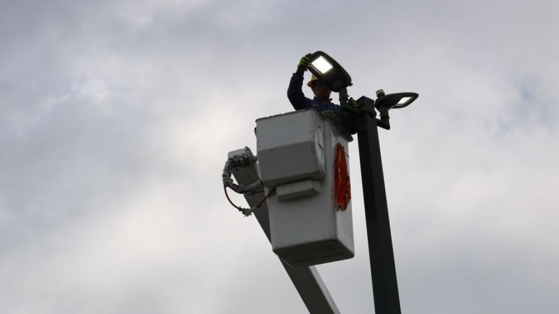 Se realizará reposición de lámparas, para garantizar la seguridad 