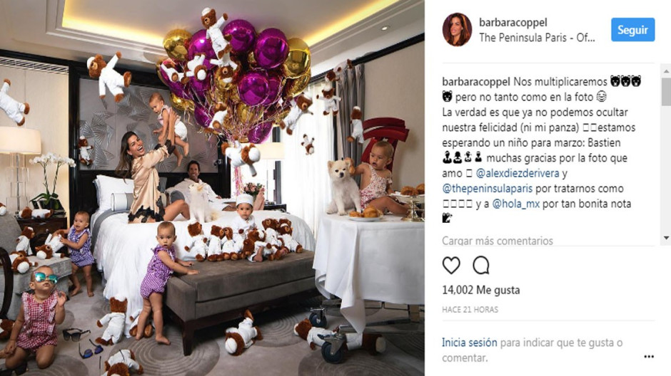 Bárbara Coppel anuncia su segundo embarazo