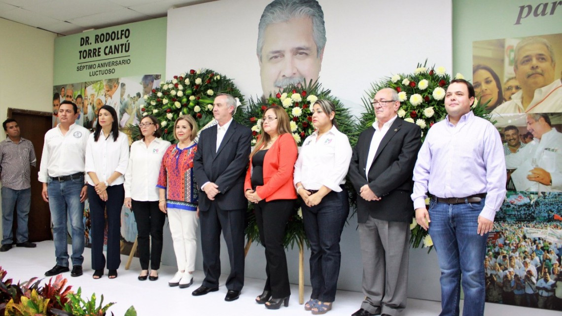 Conmemoran priistas Séptimo Aniversario luctuoso del Doctor Rodolfo Torre Cantú