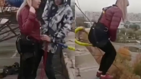 Muere mujer tras saltar de bungee en Kazajistán