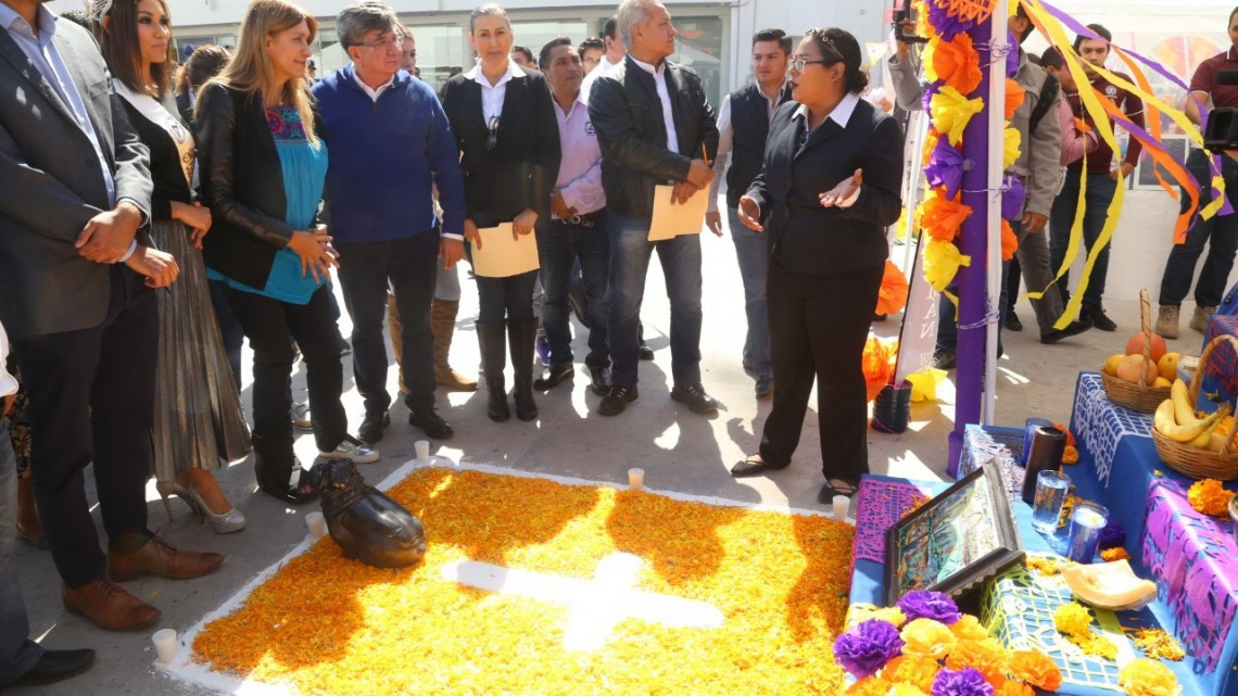 Inaugura Maki festividad tradicional 'Celebremos el Día de Muertos'