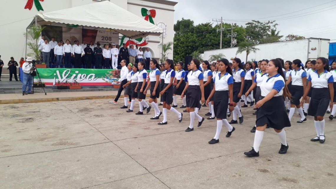 Concluye sin contratiempos el desfile cívico militar desarrollado en Altamira