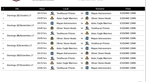 ¡Historico! Llega a México la primer liga de hockey sobre hielo