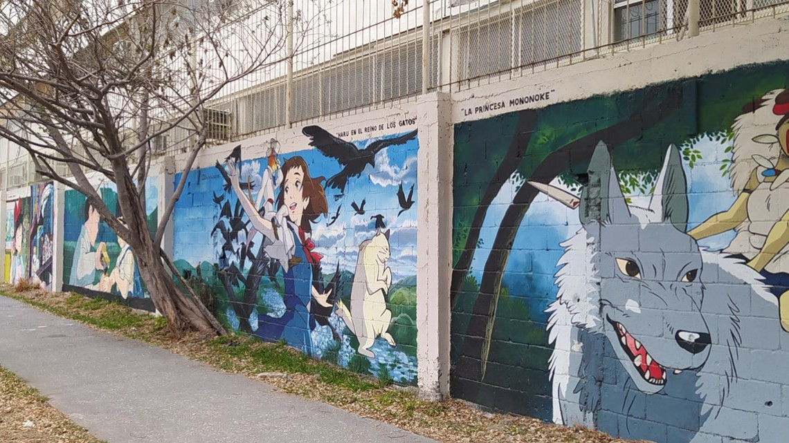 San Nicolás es pintado con imágenes de Studio Ghibli