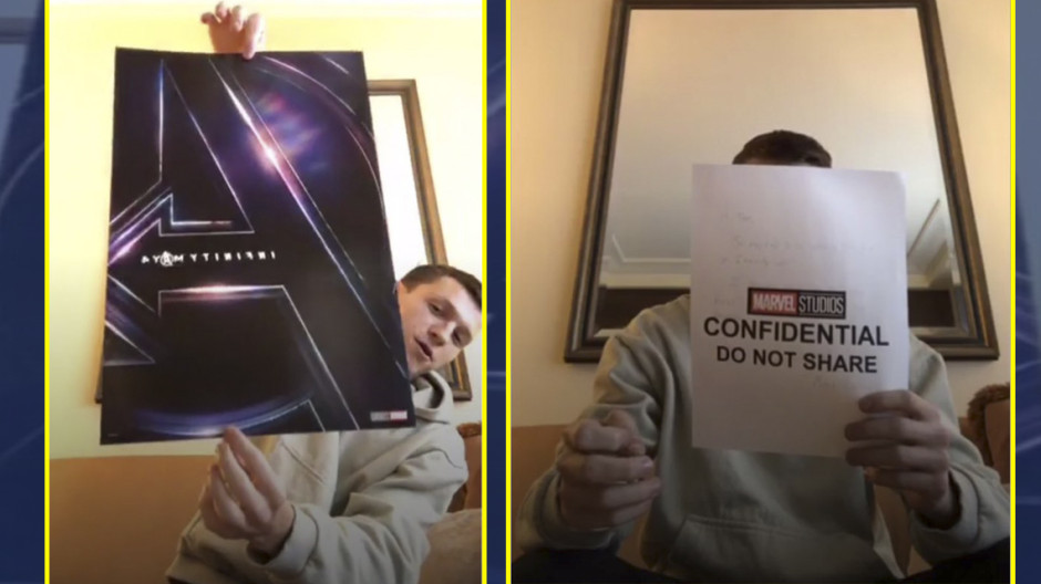 Tom Holland revela el póster de Avengers 'sin querer'