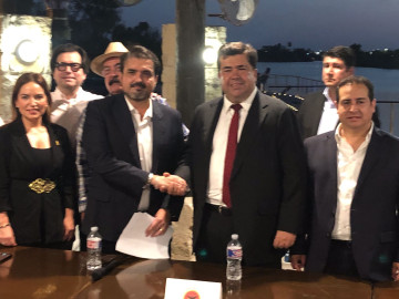 Pedro Haces sostiene diálogo sobre reforma laboral con funcionarios del TMEC