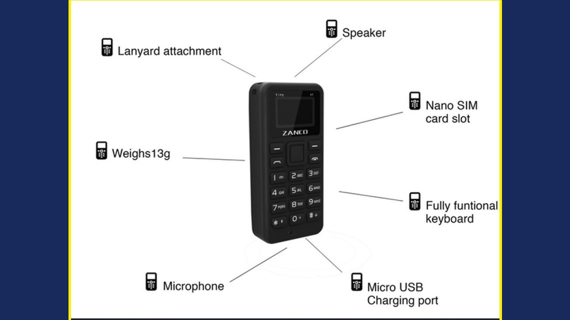 Así es el móvil más pequeño del mundo
