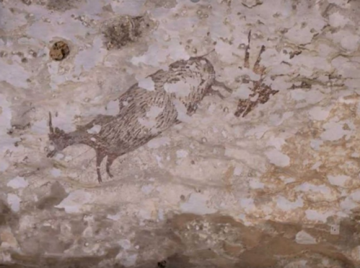 Descubren pintura rupestre más antigua