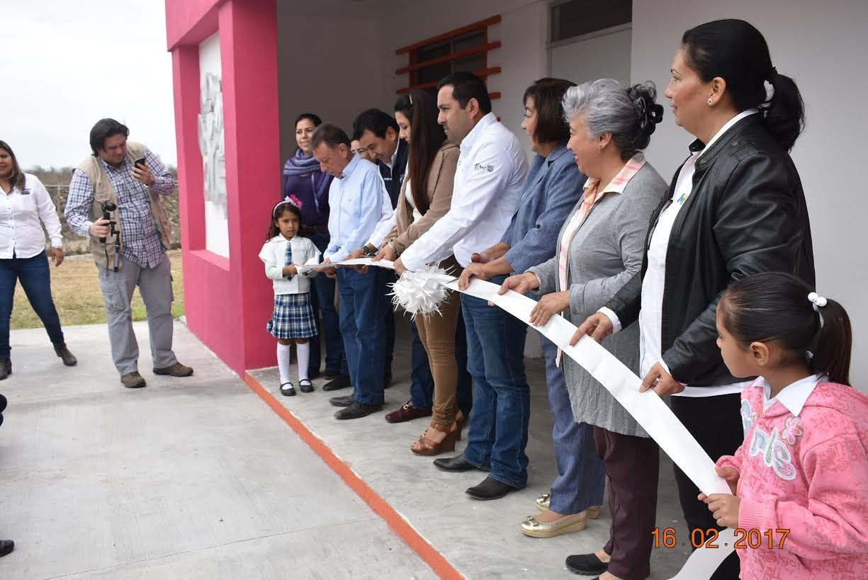 Alcalde e ITIFE inauguran desayunador en jardín de niños