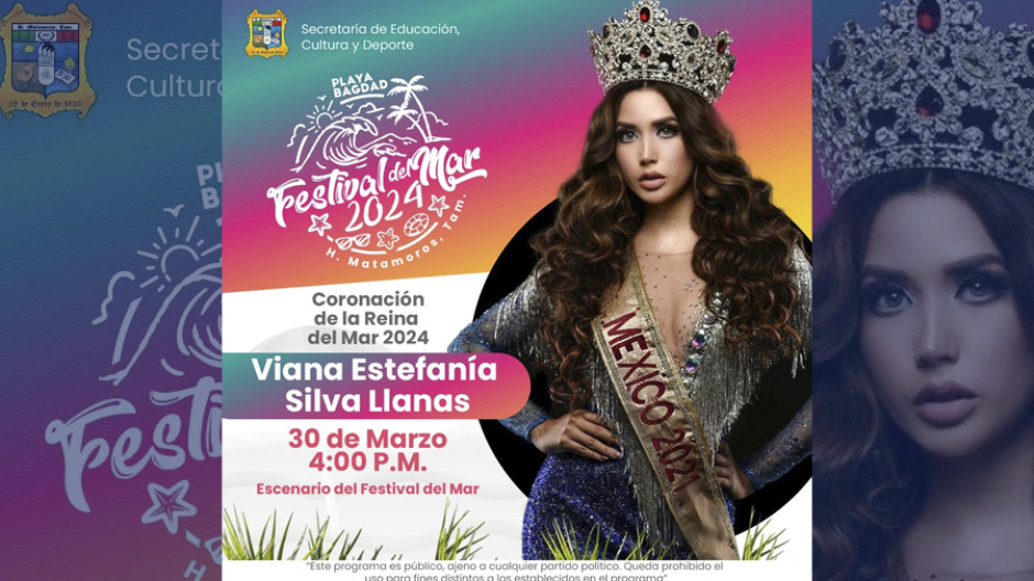 Mis Juventud México 2021, Viana Silva será coronada como reina del Festival del Mar 2024 en Playa Bagdad