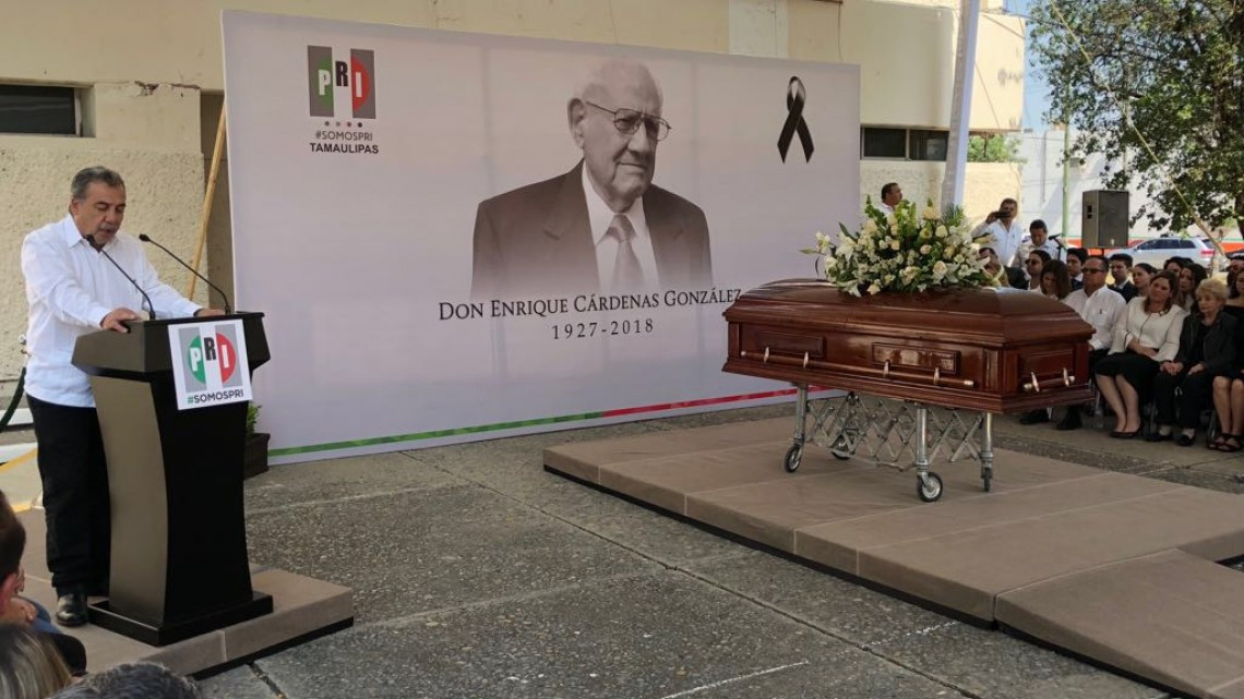 Despide el PRI al ex gobernador Enrique Cárdenas