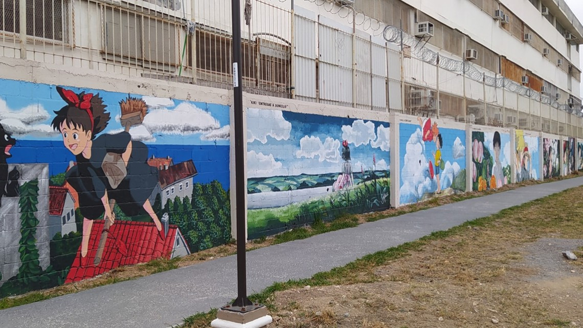 San Nicolás es pintado con imágenes de Studio Ghibli