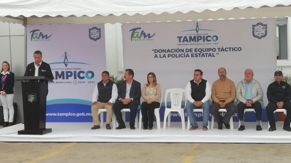 Equipan a la policía estatal acreditable asignada a Tampico