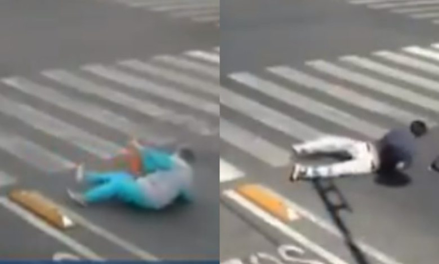 Peatones tropiezan con separador vial de ciclovía en Puebla