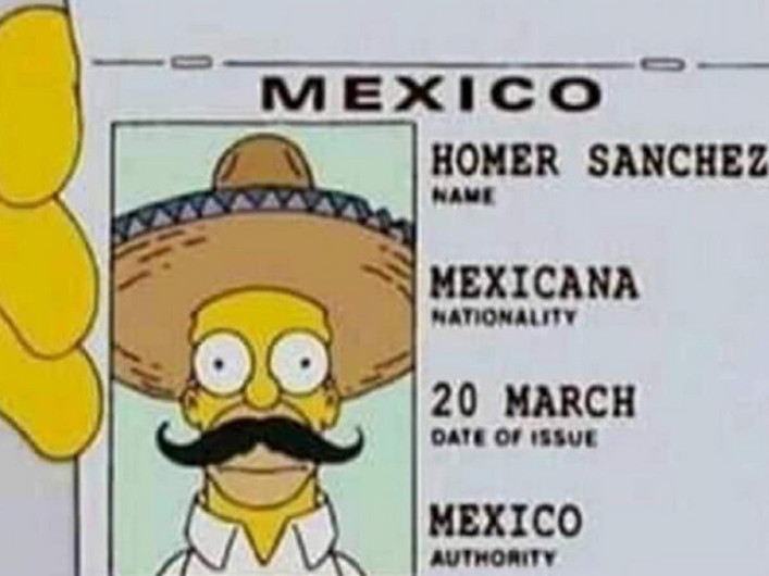 Homero Simpson es mexicano, ¿Lo sabías? 