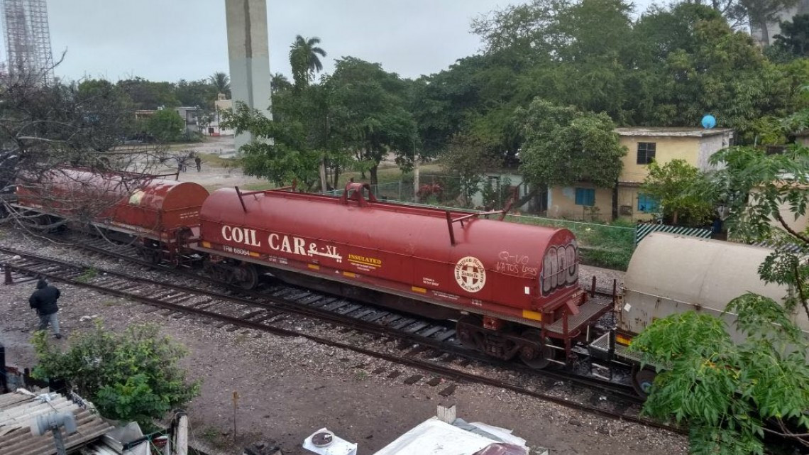 Tren se descarrila en la colonia Tamaulipas de Tampico