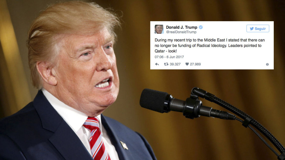 Asegura Trump que países árabes acusaron a Qatar de apoyar radicales