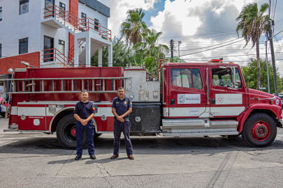 Reconocen entrega y servicio de los elementos del cuerpo de Bomberos de Matamoros