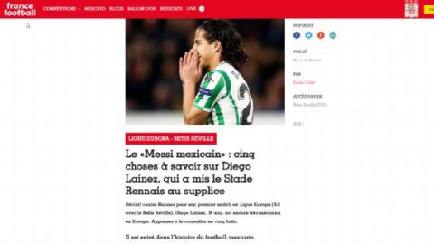 France Fotball califica a Lainez como el “Messi mexicano” 