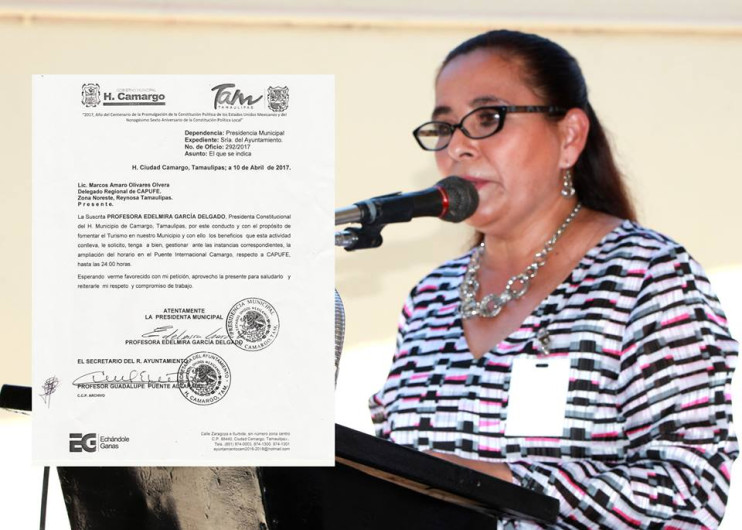 Amplían horario del puente internacional Camargo Río Grande