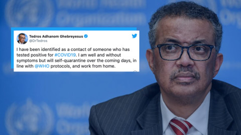 Director de la OMS, en cuarentena tras tener contacto con un caso positivo