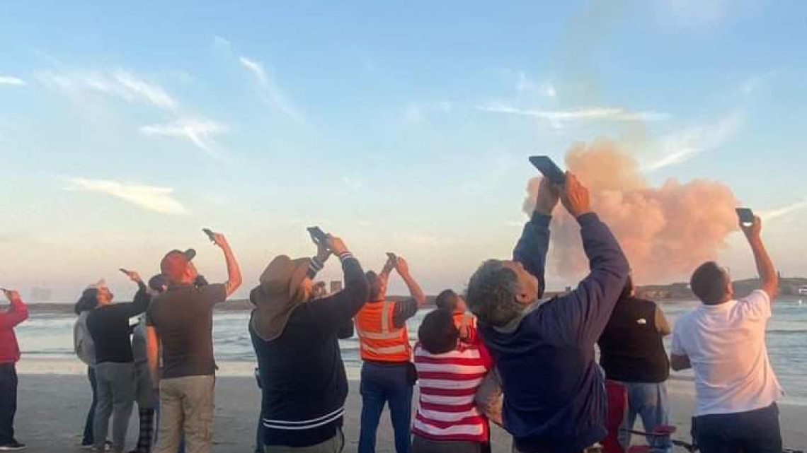 SpaceX logra con éxito quinto lanzamiento; Regresa a la base Super Heavy