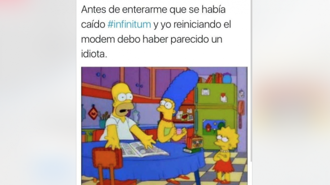 Mexicanos se burlan de la caída de infinitum