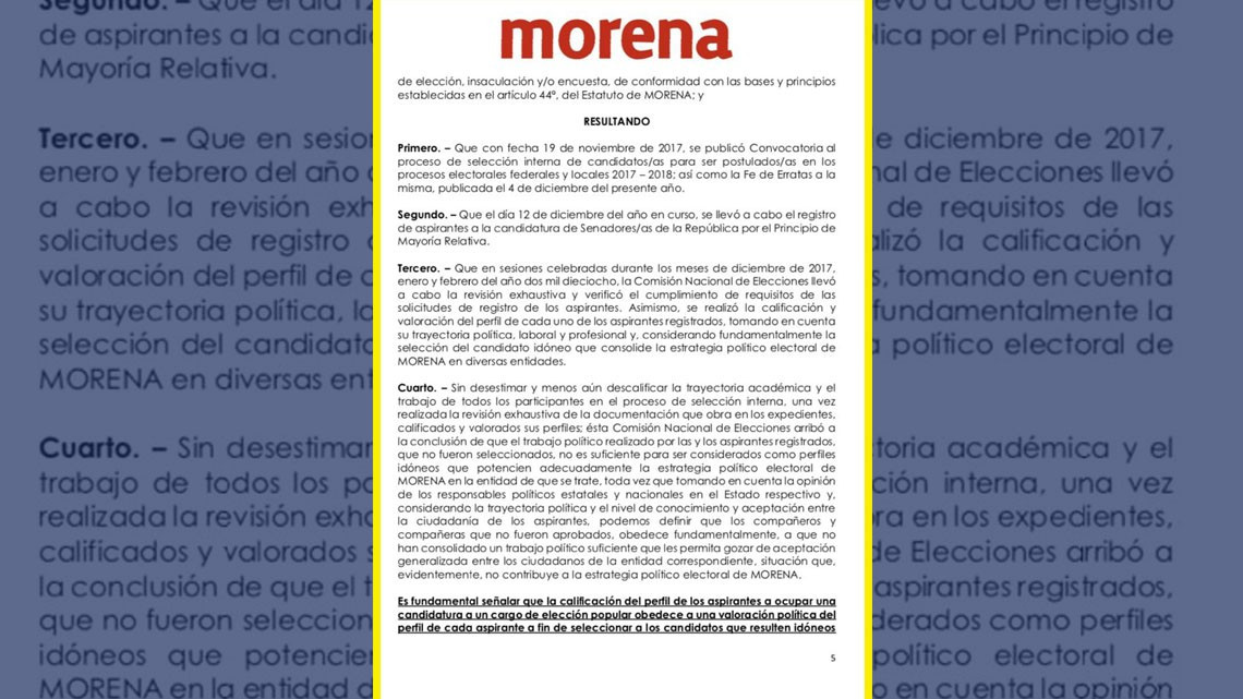 Morena elige a Américo Villareal y María Guadalupe Covarrubias como candidatos al Senado