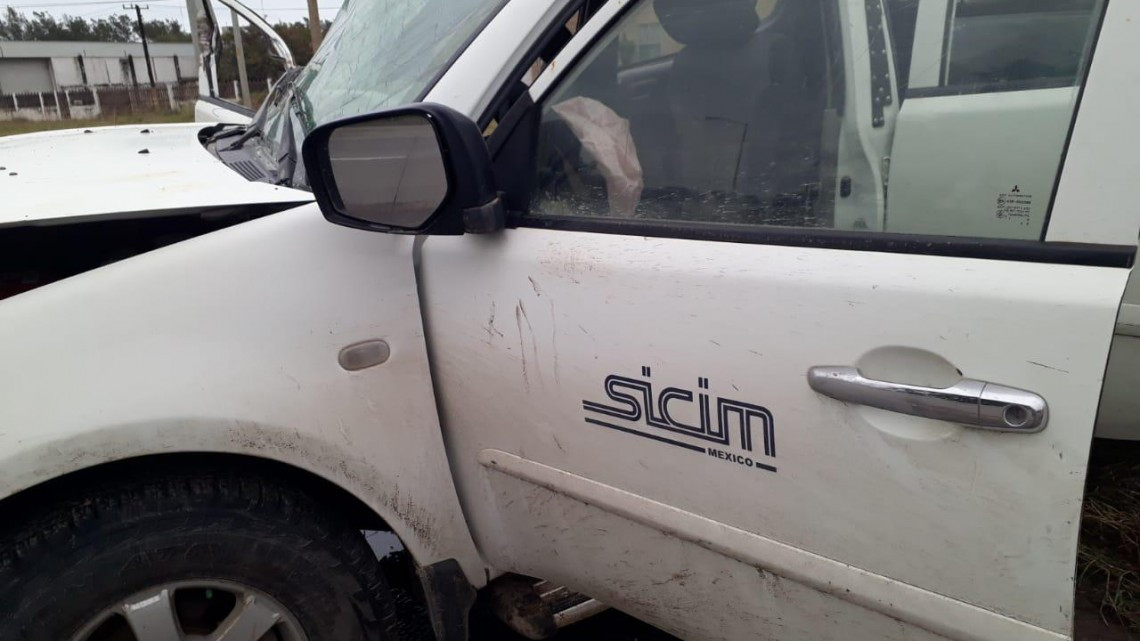 Tres heridos fue el saldo de fuerte choque registrado en la zona industrial de Altamira.