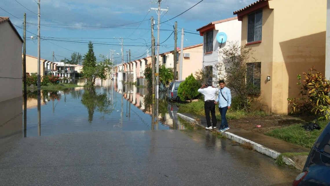 Lluvia histórica, inunda zonas bajas de Altamira