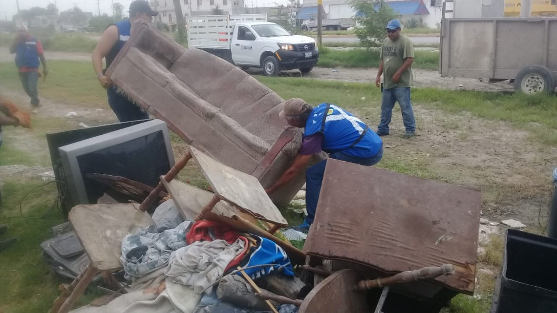 Municipio descacharriza colonia Las Delicias