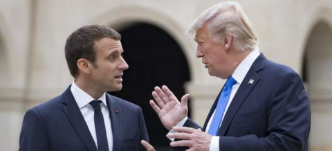 Confirma Casa Blanca diálogo de Trump y Macron sobre Corea Norte