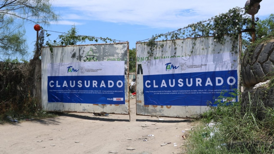 Clausuran tiradero clandestino a cielo abierto en Tampico