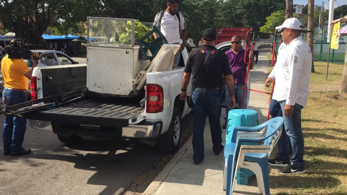 Con fuerte operativo autoridad rescata espacios públicos 