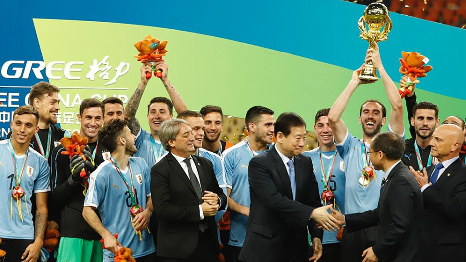  Uruguay se lleva la Copa China 2019, tras vencer 4-0 a Tailandia