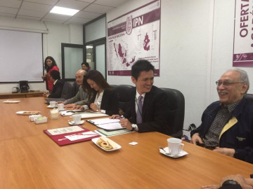 Masashi Shimizu, experto en robótica, se reúne con estudiantes del IPN