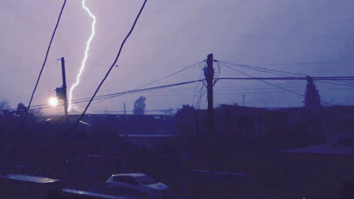 Tormenta eléctrica deja 2 pulgadas de agua