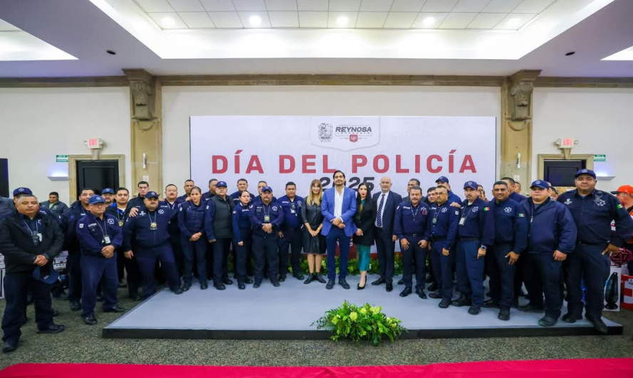 Cálido homenaje del Alcalde Carlos Peña Ortiz a más de 500 oficiales en el Día del Policía en Reynosa