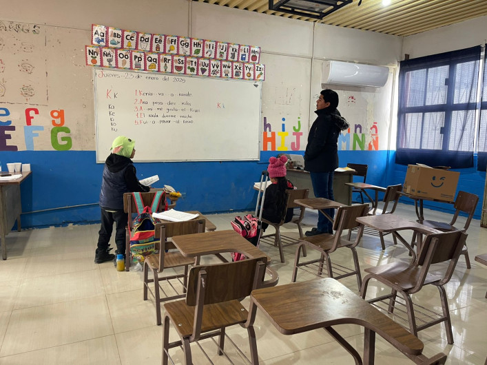 Pocos alumnos regresaron a clases en Reynosa tras el frente frío