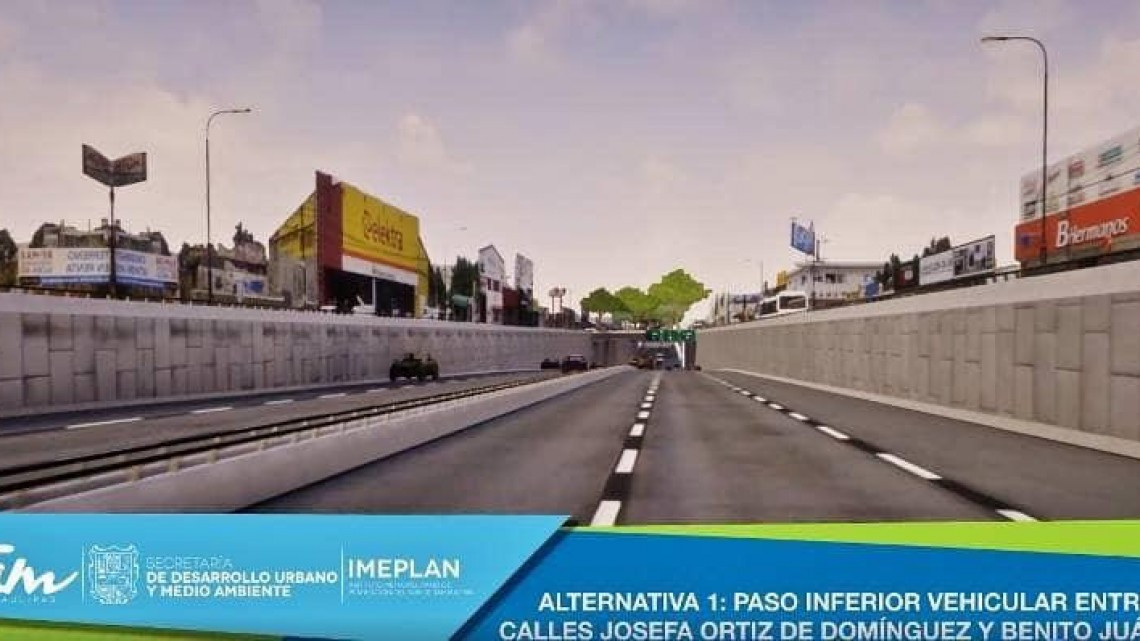 Imeplan analiza si va paso inferior o superior vehicular en curva Texas 