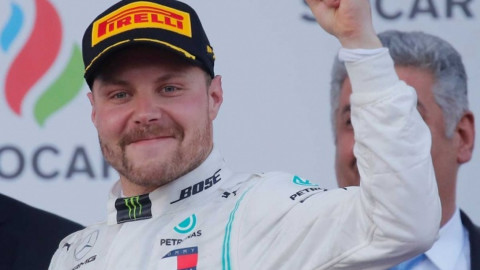 Valtteri Bottas se lleva el GP de Azerbaiyán, Checo Pérez termina en sexta posición