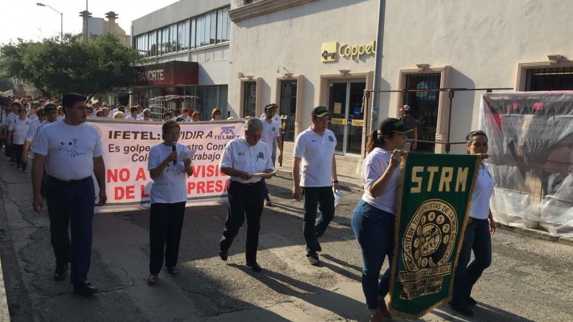 No se ponen de acuerdo para desfilar y solo marchan 3 sindicatos en Victoria