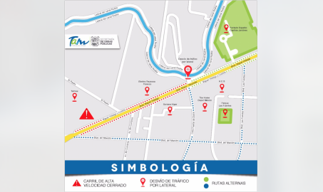 Dan a conocer rutas alternas por construcción de puente