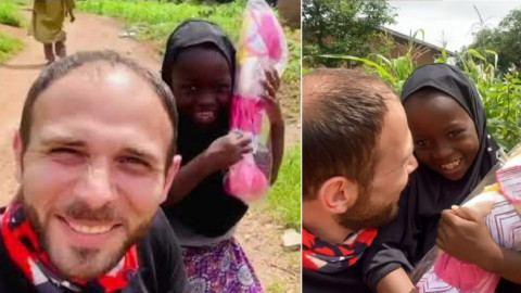Niña nigeriana recibe su primera muñeca y conmueve las redes sociales 