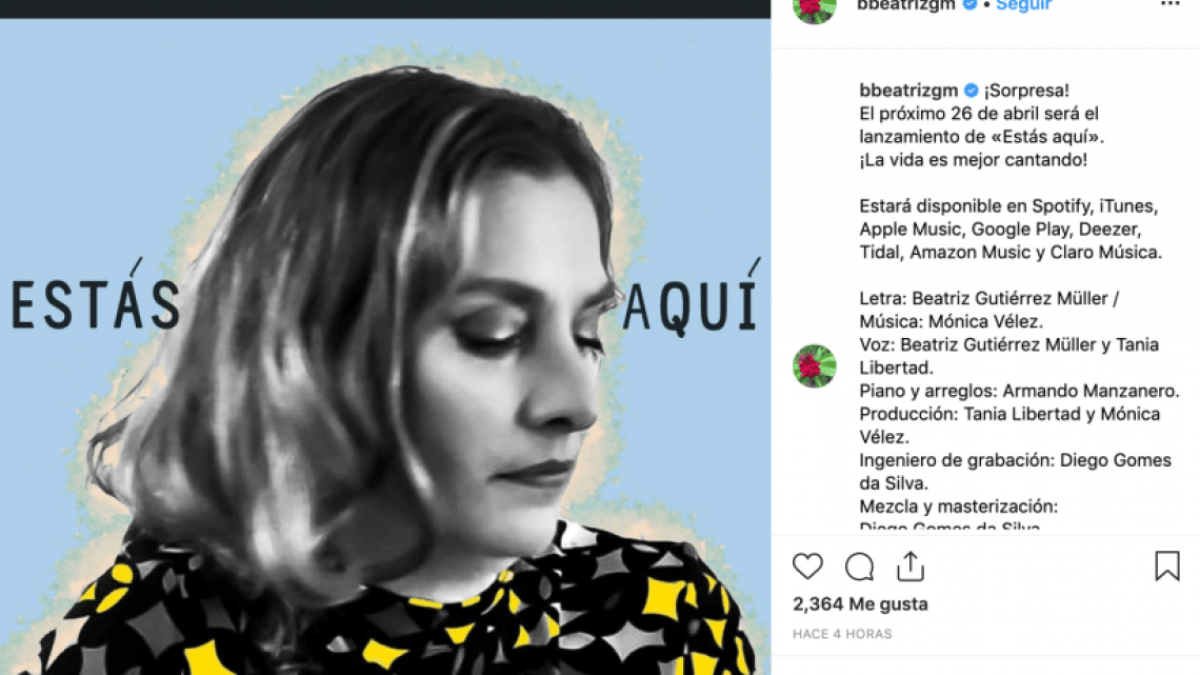 Beatriz Gutiérrez lanzará nueva canción con Tania Libertad