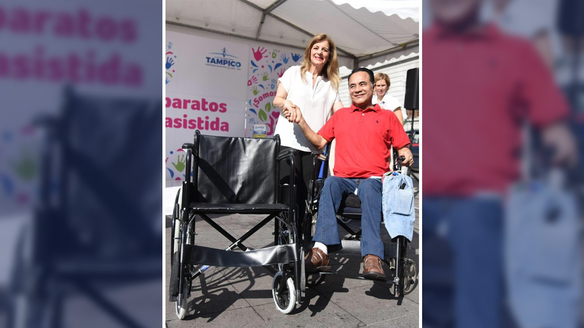 Entrega Aida Feres de Nader aparatos de movilidad asistida a personas con discapacidad
