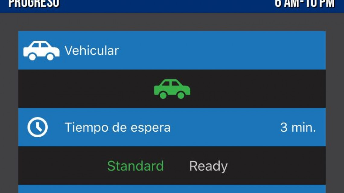 Tiempos de cruce en Puentes Internacionales