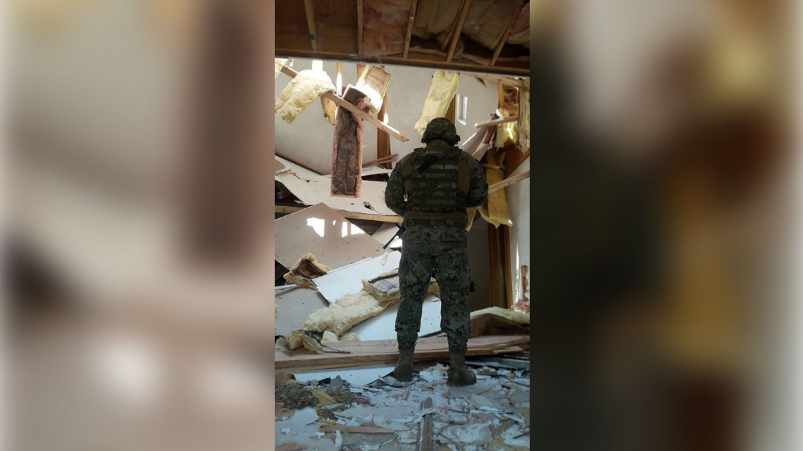 Colapsa techo de una casa en Las Haciendas