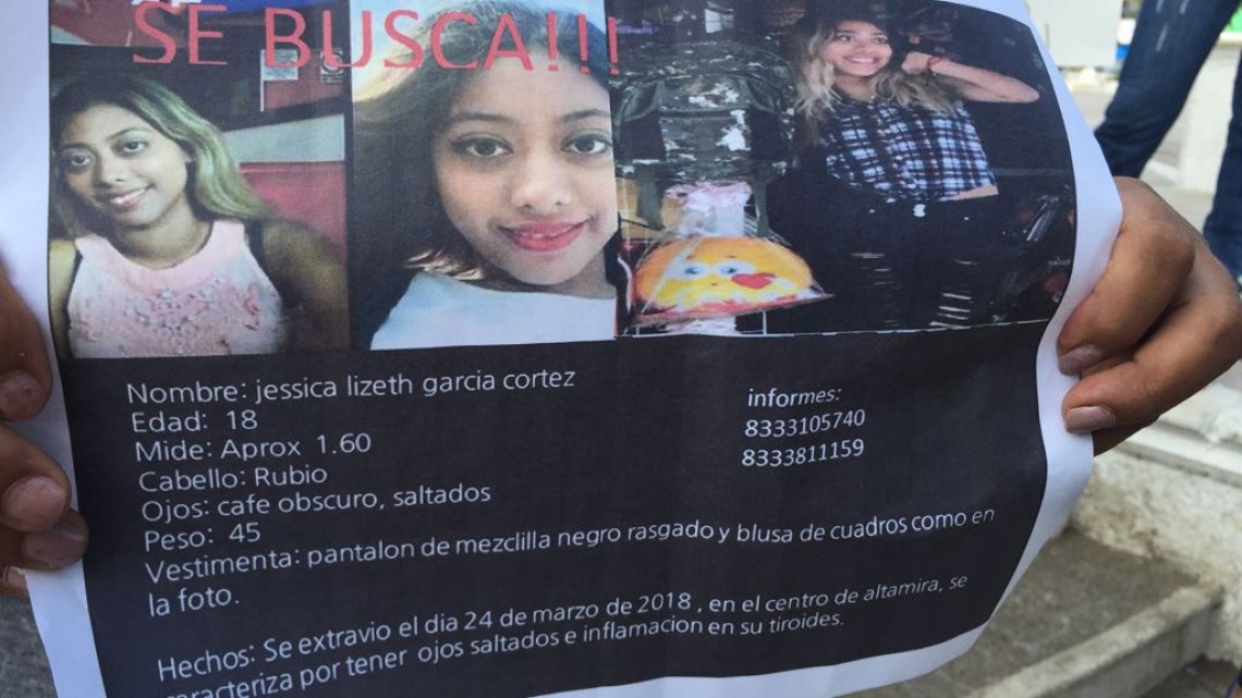 Familiares de chica desaparecida, continúan su búsqueda