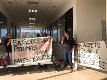 Maestros piden se les respete los años laborales 